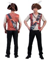 Piraten t-shirt 3D print voor heren XL  -