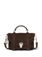 Proenza Schouler sac porté épaule PS1 en daim - Marron