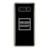 Negenduust black: Samsung Galaxy Note 8 Transparant Hoesje