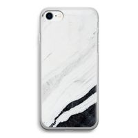 Elegante marmer: iPhone SE 2020 Transparant Hoesje