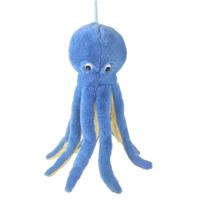 Inware pluche inktvis/octopus knuffeldier - blauw - zwemmend - 36 cm - zeedieren knuffels   -
