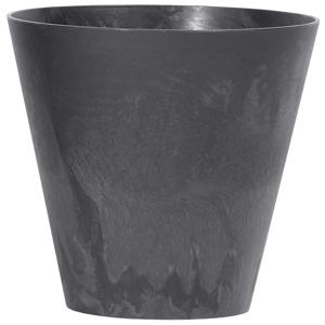 Bloempot/plantenpot voor buiten - kunststof - antraciet - D25 x H23 cm - 7 liter