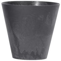 Bloempot/plantenpot voor buiten - kunststof - antraciet - D25 x H23 cm - 7 liter