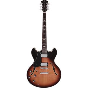 Sire Larry Carlton H7L Vintage Sunburst linkshandige semi-akoestische gitaar