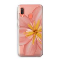 Pink Ellila Flower: Samsung Galaxy A20e Transparant Hoesje