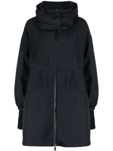 Herno slouch-hood zip-up coat - Noir