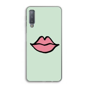 Kusje: Samsung Galaxy A7 (2018) Transparant Hoesje