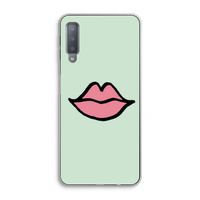 Kusje: Samsung Galaxy A7 (2018) Transparant Hoesje