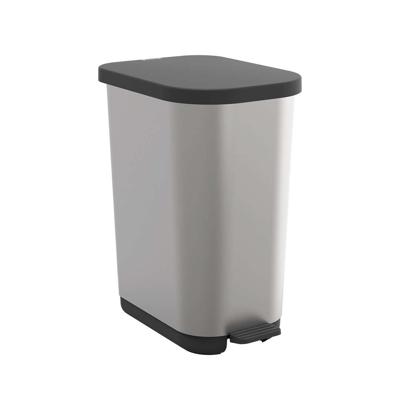 ROTHO Ribo Silver - prullenbak met pedaal - 35l