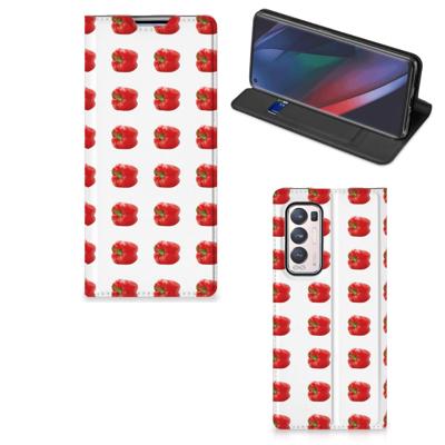 OPPO Find X3 Neo | Flip Style Cover | Paprika Red