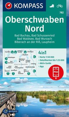 Wandelkaart 782 Oberschwaben Nord | Kompass