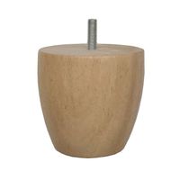 Ronde houten meubelpoot 8 cm (M8) - thumbnail