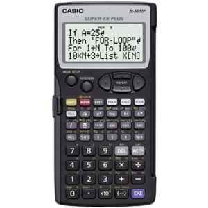 Casio fx-5800P Schoolrekenmachine Zwart Aantal displayposities: 16 werkt op batterijen (b x h x d) 73 x 10 x 141.5 mm