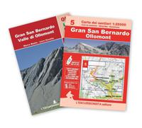 Wandelkaart 05 Gran San Bernardo: valle di Ollomont | L'Escursionista editore - thumbnail