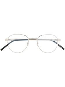 Saint Laurent Eyewear lunettes de vue à monture ovale - Argent