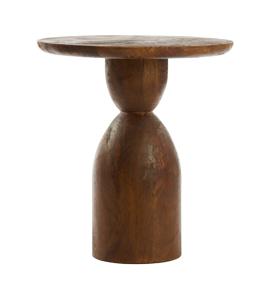 Light & Living Bijzettafel Torir Mangohout, 40cm - Bruin - Rond