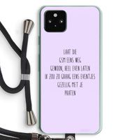 GSM: Pixel 5a 5G Transparant Hoesje met koord