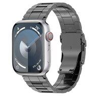 Titanium Premium Link bandje - Space Grey - Geschikt voor Apple Watch 44mm / 45mm / 46mm / 49mm