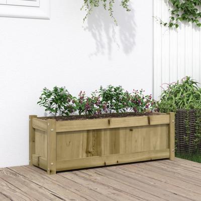 VidaXL Plantenbak 90x31x31 cm geïmpregneerd grenenhout