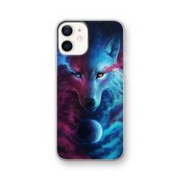 Where Light And Dark Meet: iPhone 12 Transparant Hoesje