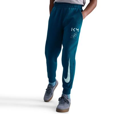 Nike Kylian Mbappé Club Fleece Joggingbroek Kids Blauwgroen Lichtblauw