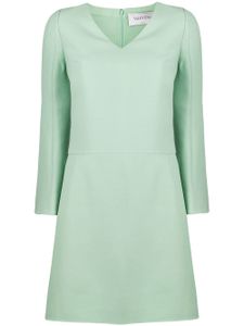 Valentino Garavani robe évasée à col v - Vert