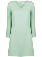 Valentino Garavani robe évasée à col v - Vert