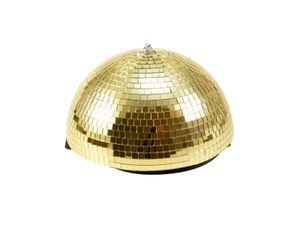 EUROLITE Half Mirror Ball 30cm gold motorized