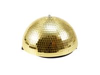 EUROLITE Half Mirror Ball 30cm gold motorized - thumbnail