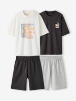 Set van 2 pyjama zwemshort surf antraciet