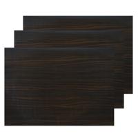 Decoratie plakfolie - 3x - donkerbruin hout patroon - 45 cm x 200 cm - zelfklevend - thumbnail