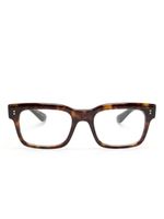 Oliver Peoples lunettes de vue Hollins à monture rectangulaire - Marron - thumbnail