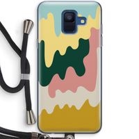Baar B: Samsung Galaxy A6 (2018) Transparant Hoesje met koord