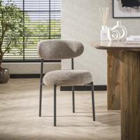LifestyleFurn Eetkamerstoel 'Lawson' Renegade stof, kleur Zand