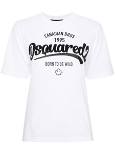 DSQUARED2 t-shirt en coton à logo imprimé - Blanc