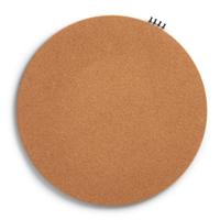 Zeller prikbord/wandbord rond - incl. punaises - 44 cm - kurk