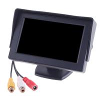 4.3 inch TFT LCD Monitor - Compact Bewakingsscherm met 2 Video-ingangen - Haarscherp Beeld - 12V Aansluiting - Voor Camera & Camcorder