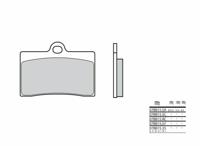BREMBO Remblokken, voor de moto, Road Gesinterd Metaal 07BB15SA