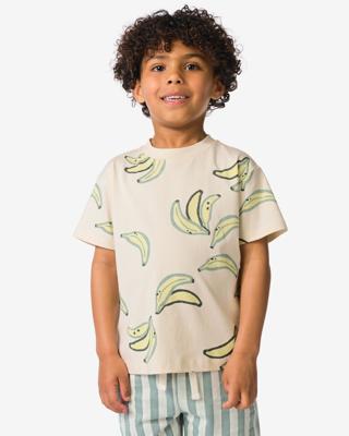 HEMA Kinder T-shirt banaan ecru (ecru)