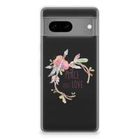 Google Pixel 7 Telefoonhoesje met Naam Boho Text