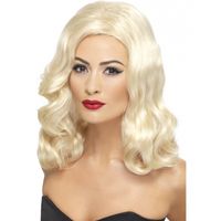 Twenties pruik blond   -