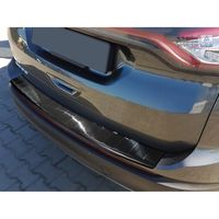 Zwart RVS Bumper beschermer passend voor Ford Edge II 2014- 'Ribs' AV245068 - thumbnail