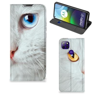 Motorola Moto G9 Power | Hoesje maken | Witte Kat
