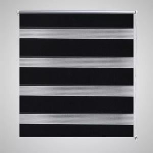 VidaXL Duo rolgordijn 40x100cm zwart