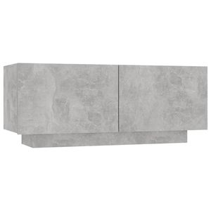 vidaXL Tv-meubel 100x35x40 cm spaanplaat betongrijs