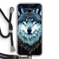 Darkness Wolf: Samsung Galaxy J4 Plus Transparant Hoesje met koord Darkness Wolf: Samsung Galaxy J4 Plus Transparant Hoesje met koord