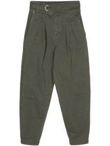 BOSS pantalon plissé à coupe fuselée - Vert