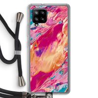 Pastel Echoes: Samsung Galaxy A42 5G Transparant Hoesje met koord