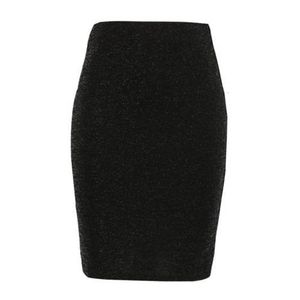 MS Mode rok met glitters zwart/zilver