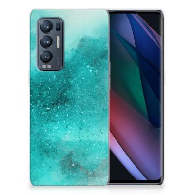 Smartphone hoesje OPPO Find X3 Neo Painting Blue Smartphone hoesje OPPO Find X3 Neo Painting Blue